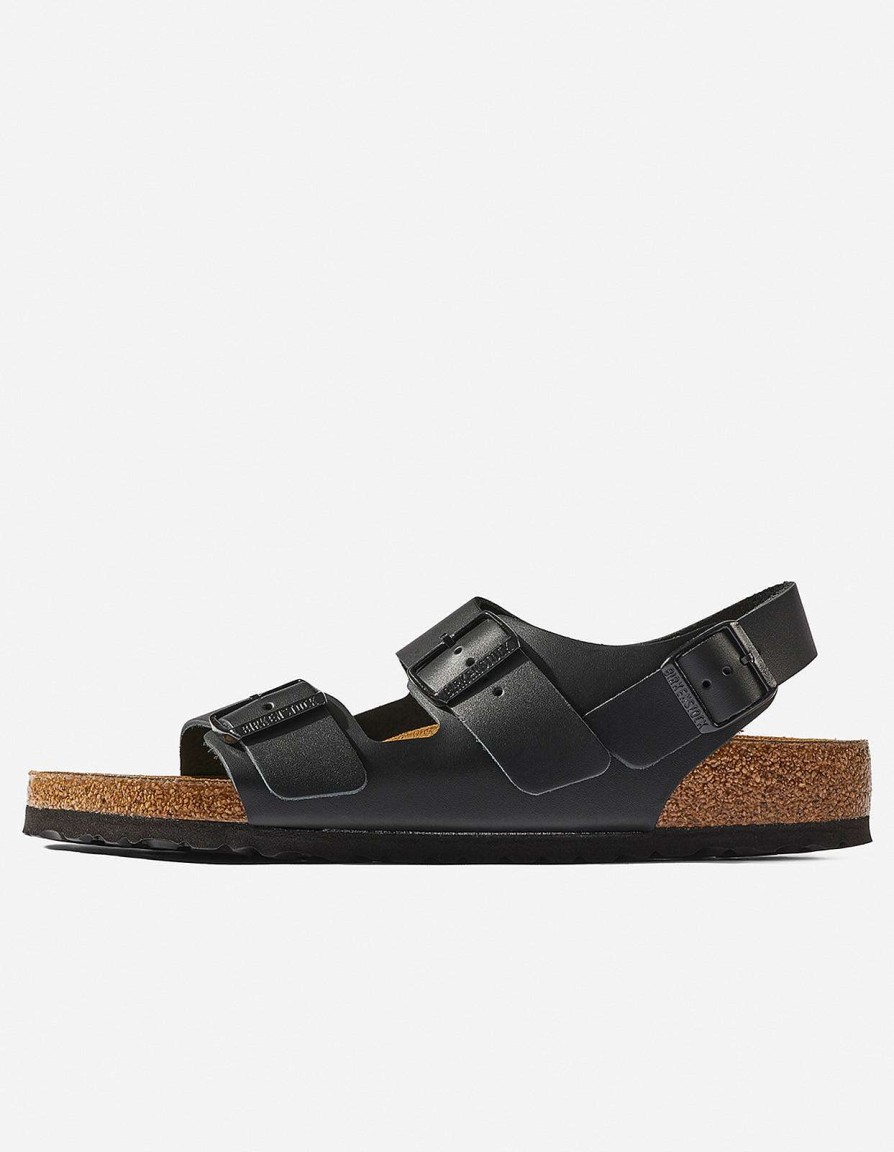 Maharishi Schoenen | Birkenstock Milano Natural Leather Black