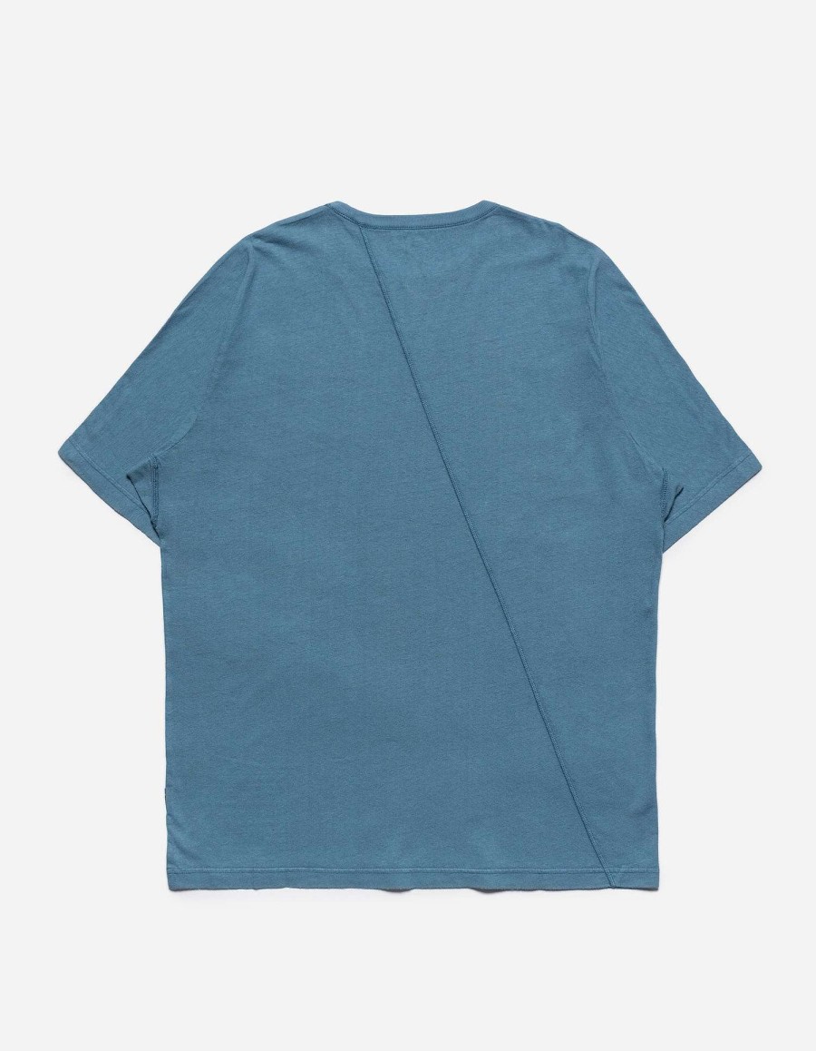 Maharishi T-Shirts Met Korte Mouwen | 5000 Kesagiri Hemp Oversized T-Shirt Subdued Blue