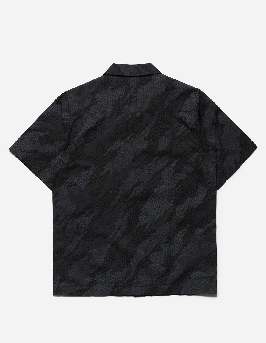 Maharishi Overhemden | 5071 Camo Hemp Summer Shirt Subdued Night