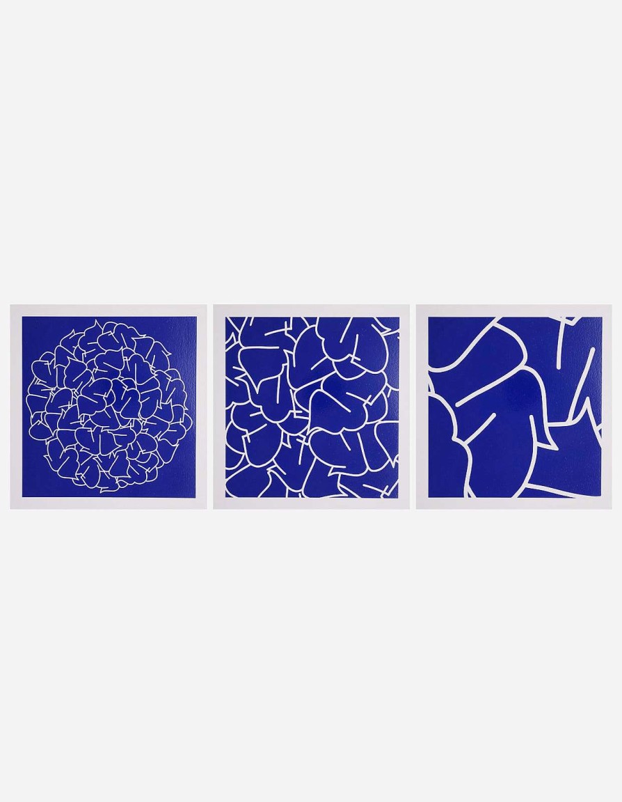 Maharishi Kunst | Ye-105, 106 & 107 Triptych Blue