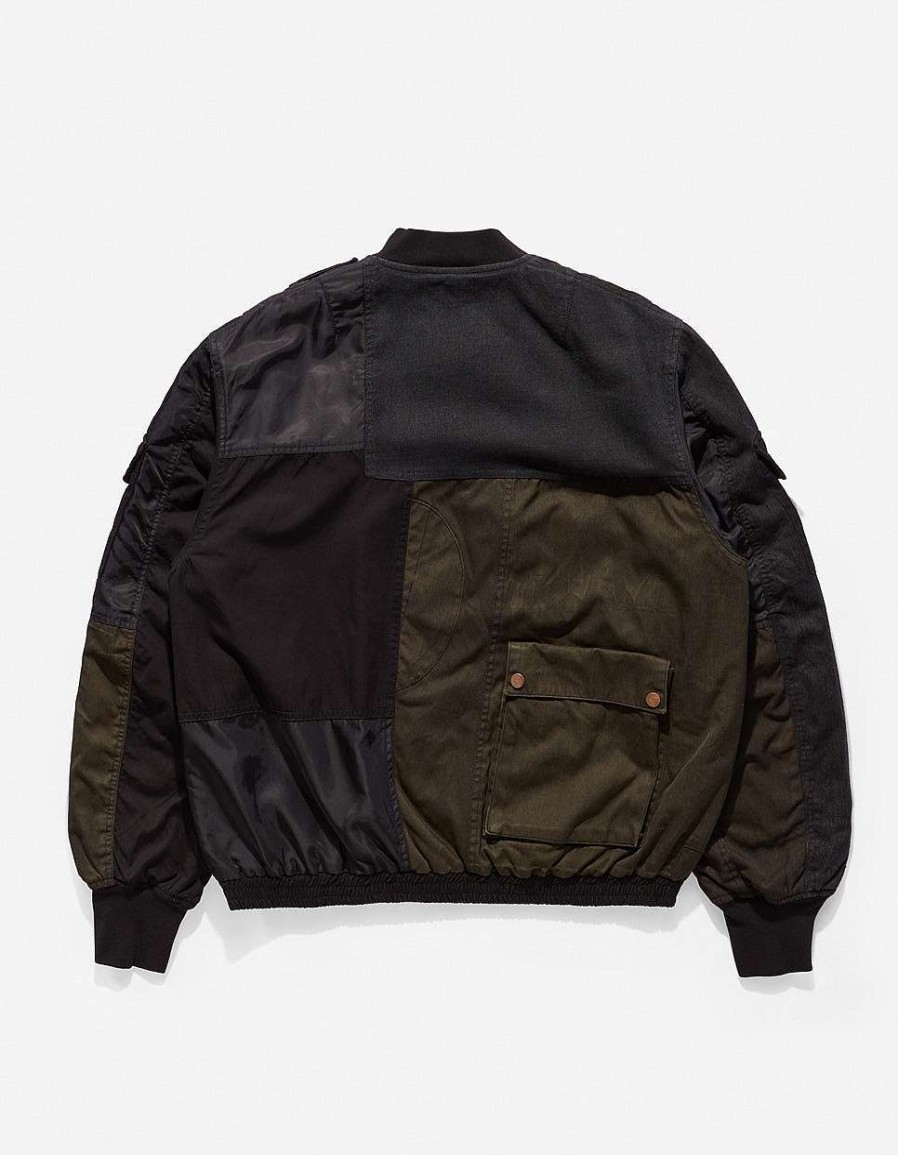 Maharishi Jassen | 4274 Upcycled Wep Ma1 Flight Jacket Black O/D