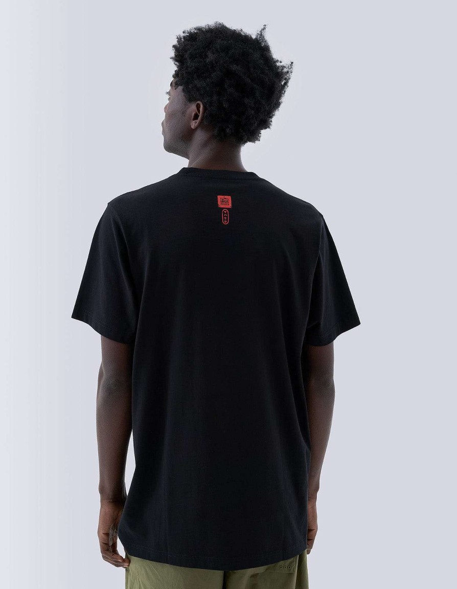 Maharishi T-Shirts Met Korte Mouwen | 1265 Maharishi Cloud Temple T-Shirt Black