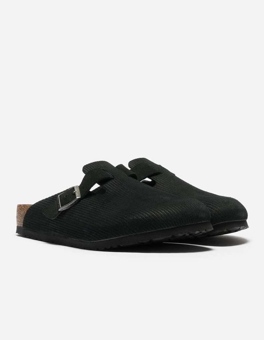 Maharishi Schoenen | Birkenstock Boston Suede Embossed Black