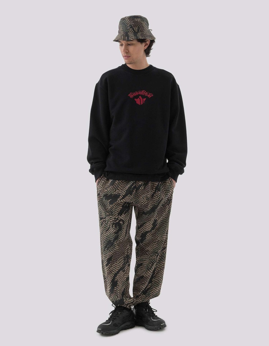 Maharishi Crew Zweet | 1267 Dragon Anniversary Crew Sweat Black