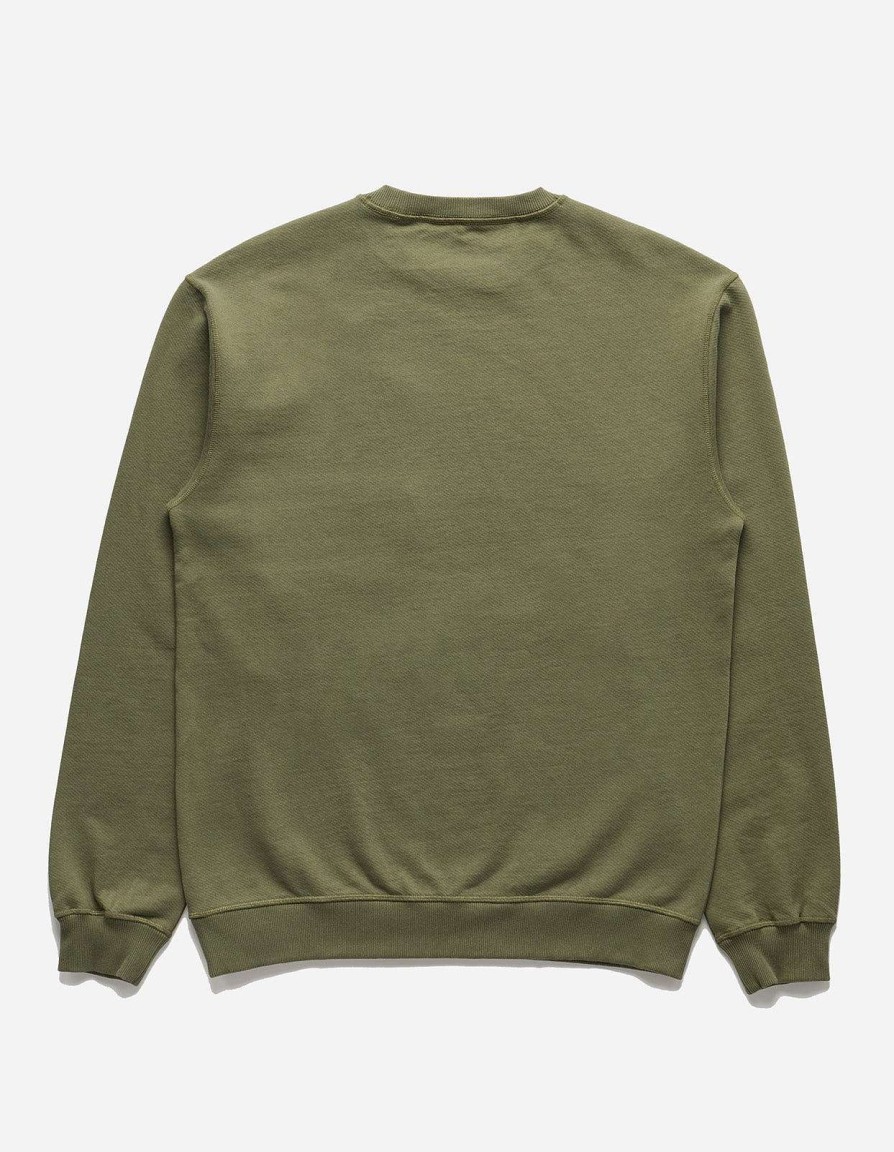 Maharishi Crew Zweet | 5101 Maha Tiger Embroidered Crew Olive Og-107F