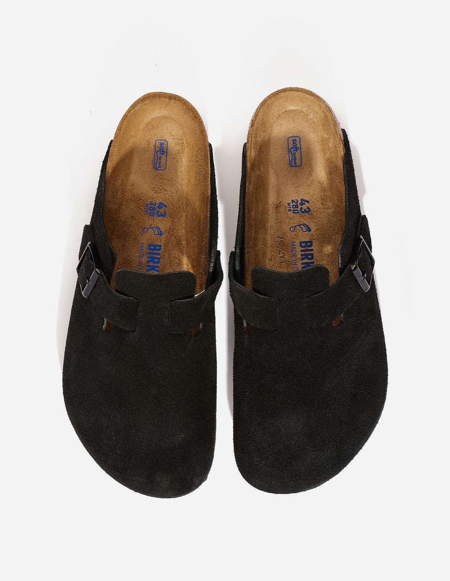 Maharishi Schoenen | Birkenstock Boston Sfb Suede Leather Black