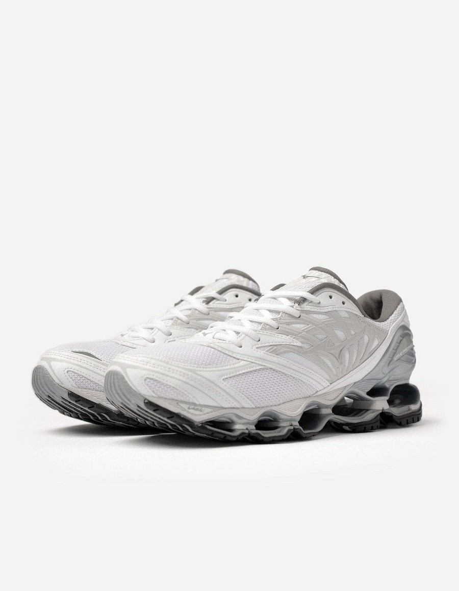 Maharishi Schoenen | Mizuno Wave Prophecy Ls White/Silver/Harbor Mist