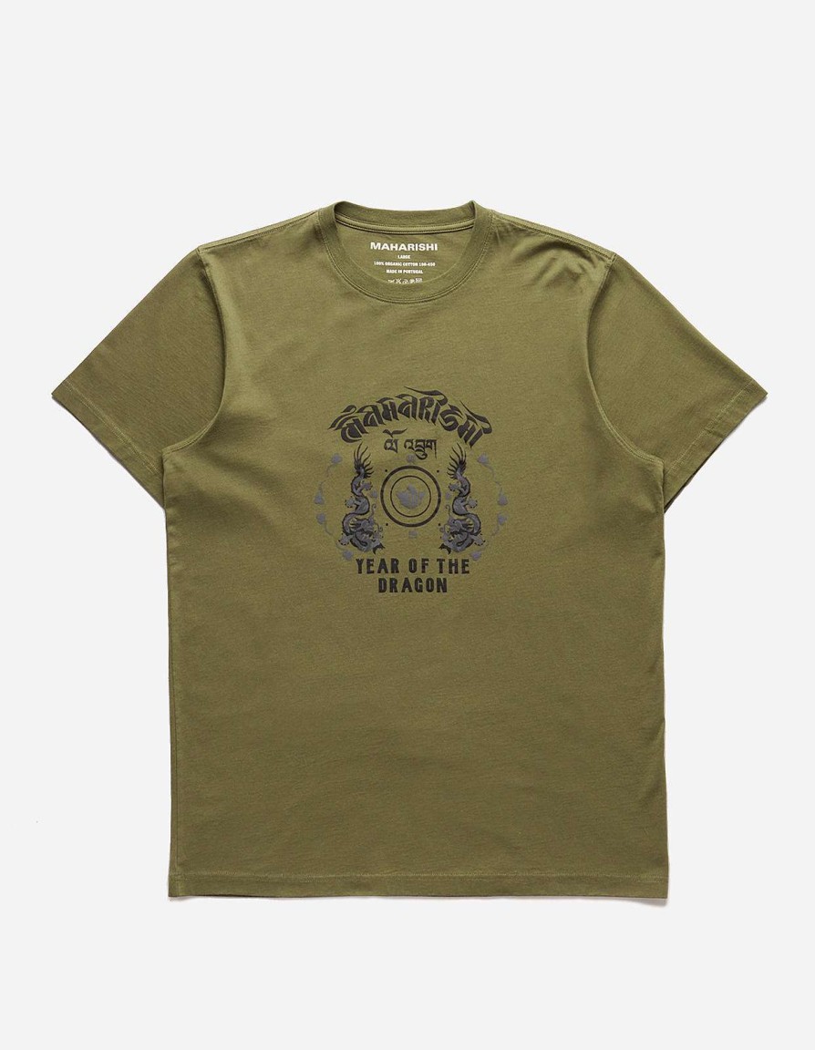 Maharishi T-Shirts Met Korte Mouwen | 1293 Dragon Anniversary T-Shirt Olive Og-107F