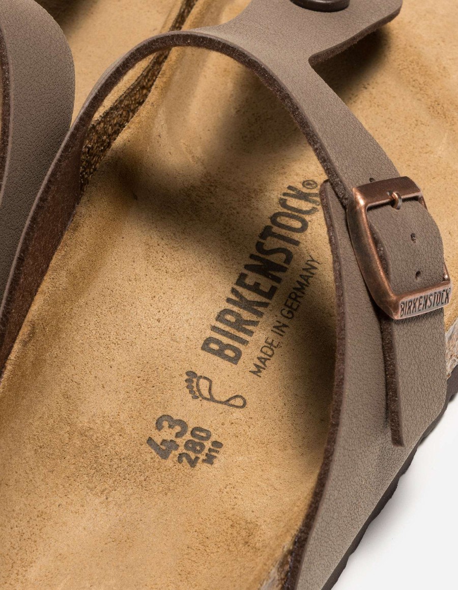 Maharishi Schoenen | Birkenstock Gizeh Birko-Flor Nubuck Mocha Stone