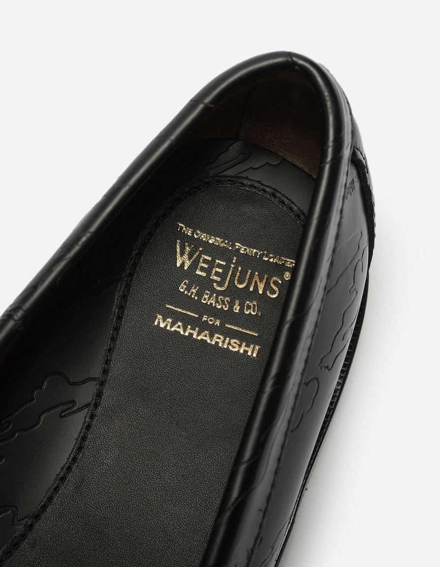 Maharishi Schoenen | G.H. Bass For Maharishi Weejuns Black