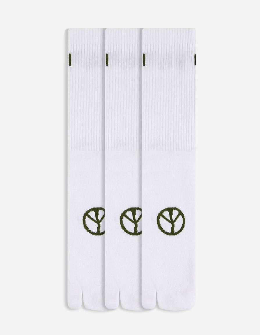 Maharishi Sokken | 9348 Miltype Tabi Sock · 3 Pack White/White/White